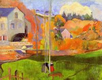 Paul Gauguin Un paesaggio bretone. Mulino David S 1894