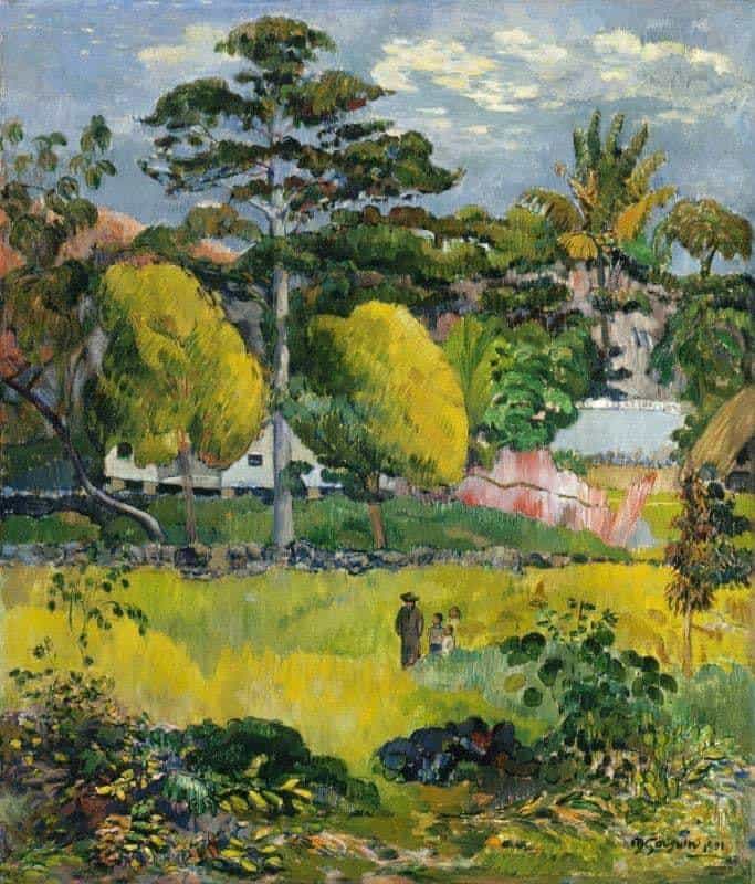 Paul Gauguin Paysage Ou Promenade Familiale 1901 canvas print