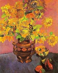 Paul Gauguin Sonnenblumen und Mangos nach Van Gogh 1888