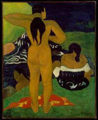 Paul Gauguin donne tahitiane la balneazione 1892