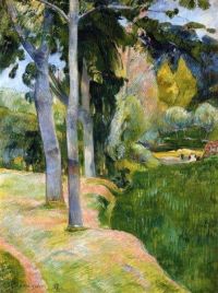 Paul Gauguin The Large Tree   1889 canvas print