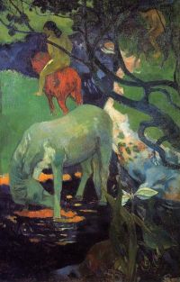 Paul Gauguin Il cavallo bianco 1898