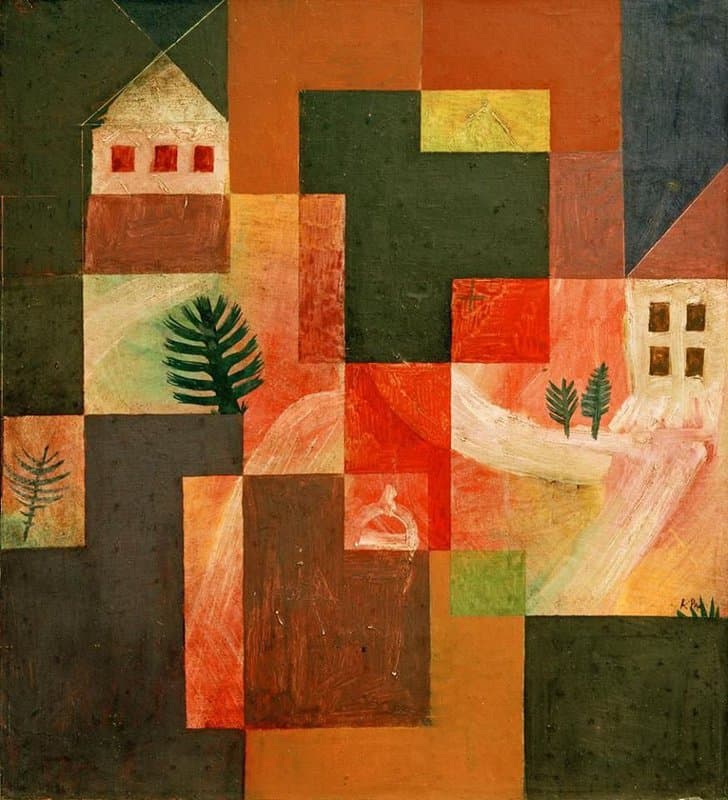 Paul Klee. Choral Und Landschaft 1921 canvas print