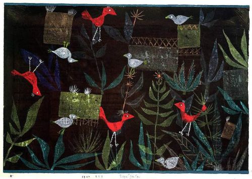Paul Klee Bird Garden 1924 canvas print