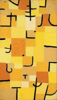 Personajes de Paul Klee en amarillo