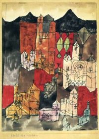 Paul Klee City Of Churches   1918 canvas print