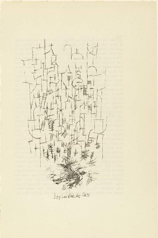 Paul Klee Death For The Idea canvas print