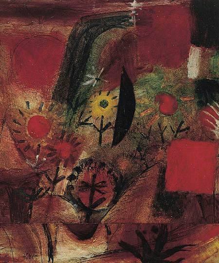 Paul Klee Garden In Red 1920 canvas print