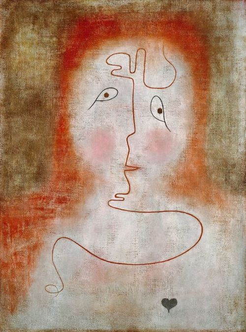 Paul Klee In The Magic Mirror canvas print