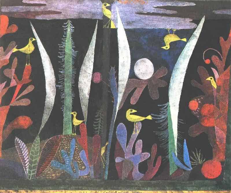 Paul Klee Landscape With Yellow Birds canvas print
