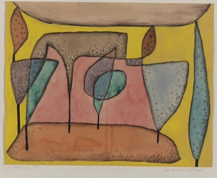 Paul Klee M Rchen B Ume Fairy Tale Trees 1935 canvas print