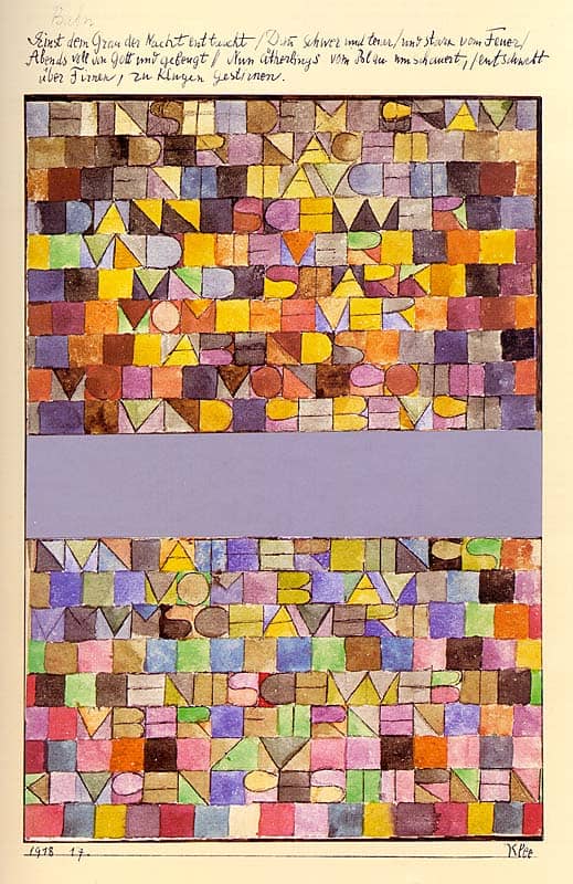 Paul Klee Once Emerged From The Gray Of Night canvas print