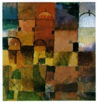 Paul Klee Red And White Domes canvas print