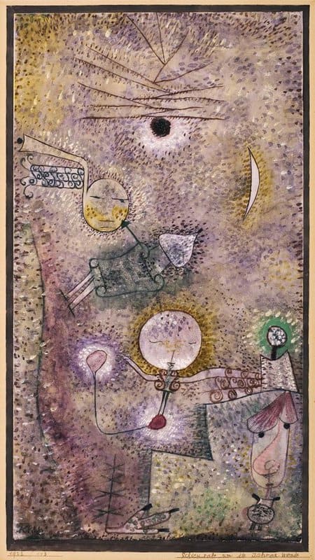 Paul Klee Schicksale Um Die Jahres Wende Fates At The Turn Of The Year 1922 canvas print
