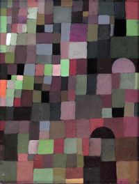Paul Klee St Dtebild Rot Gr N Gestuft Mit Der Roten Kuppel 1923