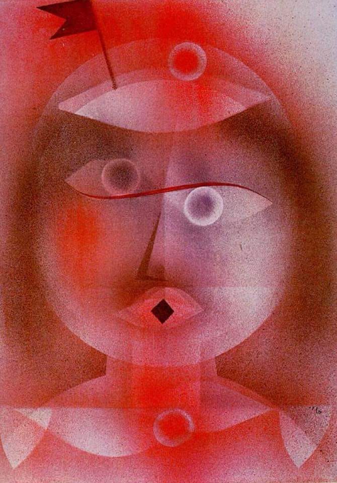 Paul Klee The Mask With The Little Flag 1925 canvas print