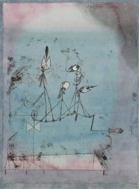 Paul Klee The Twittering Machine   1920 canvas print