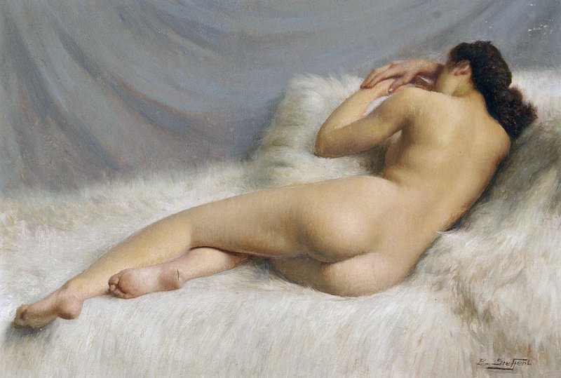 Paul Sieffert Reclining Nude canvas print