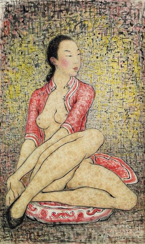 Paul Yuliang The Dreamer - 1955 canvas print