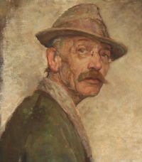 Paulsen Julius Self Portrait 1923 canvas print
