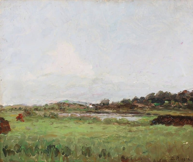 Paulsen Julius Summer Landscape With A Small Lake 1912 canvas print