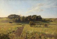 Paulsen Julius Blick auf eine Landschaft 1902