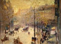 Pavil Elie Boulevard Des Italiens Ca. 1905 canvas print