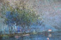 Pavil Elie On The River Ca. 1905 canvas print