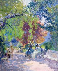 Pavil Elie Parc Monceau Paris Ca. 1910 canvas print