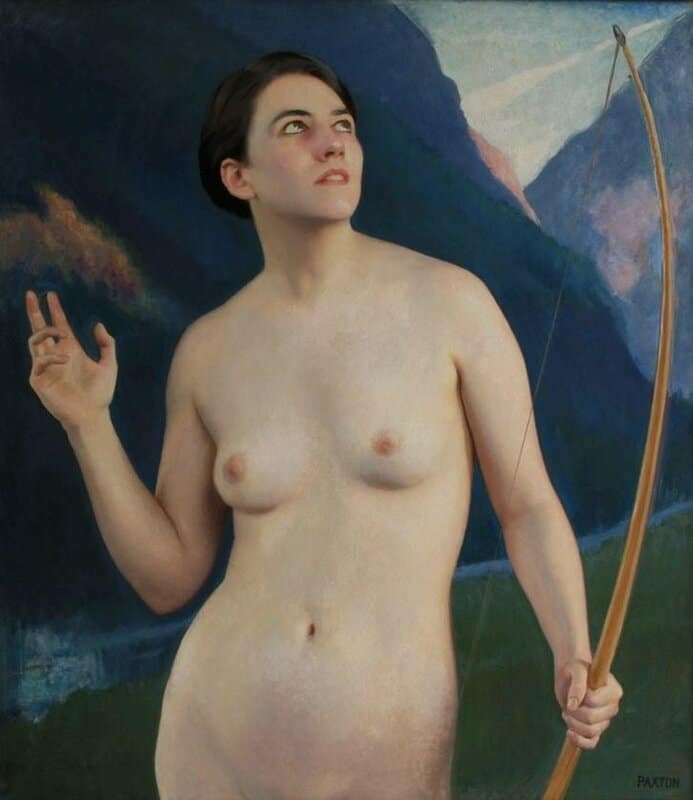 Paxton Elizabeth Okie Diana Of The Peaks Ca. 1939 canvas print
