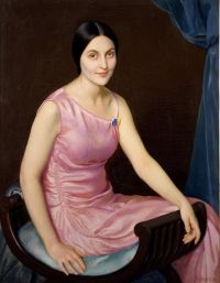 إليزابيث أوكي إلسا من باكستون في الفستان الوردي