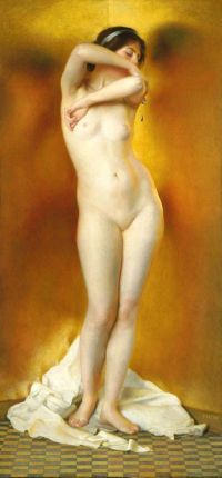 Paxton Elizabeth Okie Glow Of Gold Gleam Of Pearl 1906 canvas print