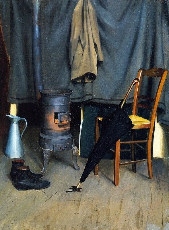 Paxton Elizabeth Okie Interior Of The Paris Studio 1890 canvas print