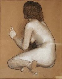 Paxton Elizabeth Okie Study For Nausicaa 1933 canvas print