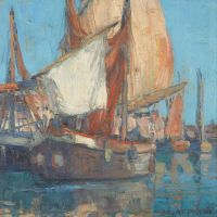 Payne Edgar Adriatic Boats canvas print