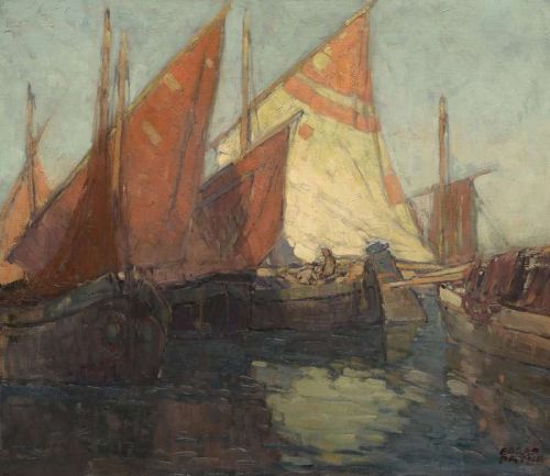 Payne Edgar Adriatic Fishing Boats canvas print