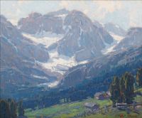 باين إدغار مشهد جبال الألب سويسرا