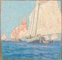Payne Edgar Full Sails canvas print
