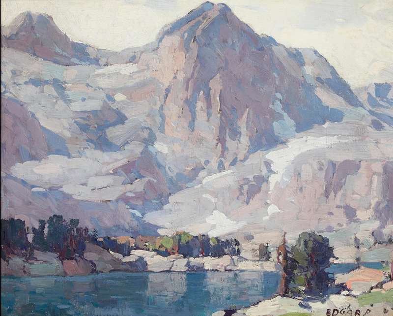 Payne Edgar Sierra Buttes And Lower Sardine Lake canvas print