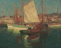 Payne Edgar Tuna Boats canvas print