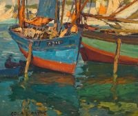 Payne Edgar Two Boats In A Harbor