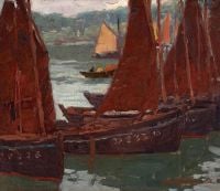 Payne Edgar Umber Sails canvas print