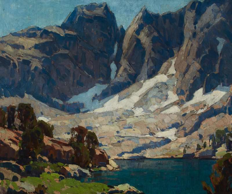 Payne Edgar View Across Dragon Lake Looking Southwest Kings Canyon National Park canvas print