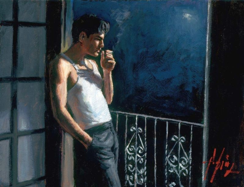 Pe Rez Fabia N Cool Breeze And Cigarette Ii canvas print