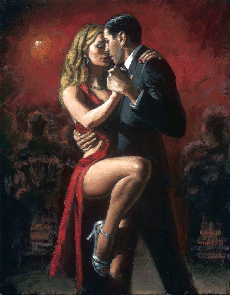Pe Rez Fabia N Tango En San Telmo Ii canvas print