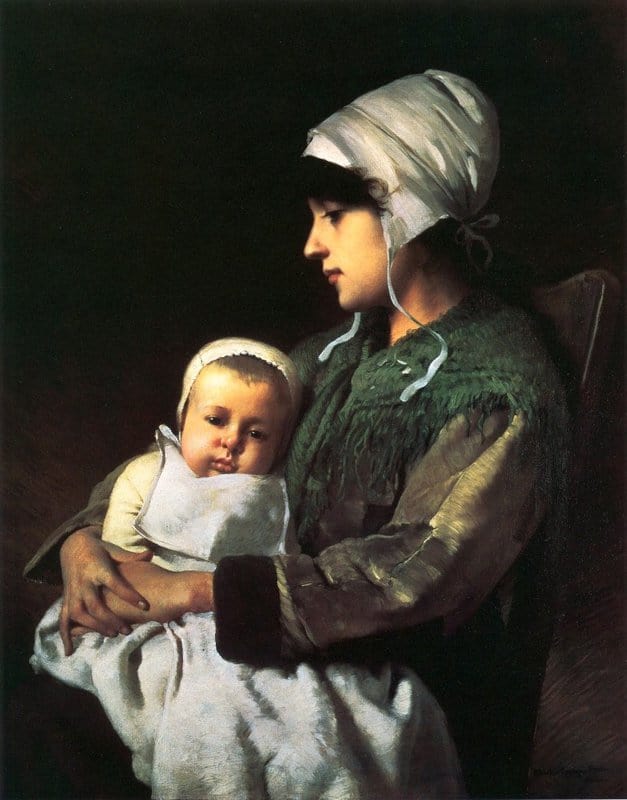Pearce Charles Sprague Mother And Child 1880 canvas print