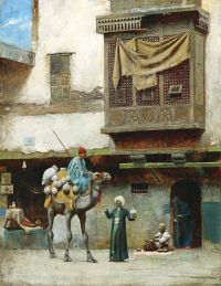 Pearce Charles Sprague Der Potter-Verkäufer in der Altstadt von Kairo