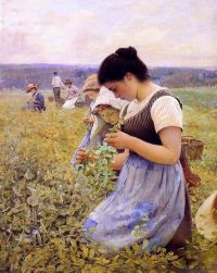 Pearce Charles Sprague Women In The Fields canvas print