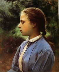 بيرس تشارلز سبراغ فتاة شابة من أوفير سور واز كاليفورنيا. 1900