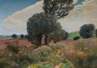 Pedersen Viggo An Overgrown Path Winding Its Way Through The Fields Summer 1892